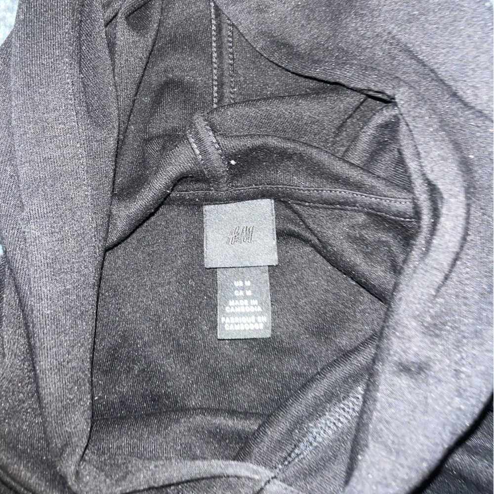 Black hoodie with flowers - Picture 2 of 2